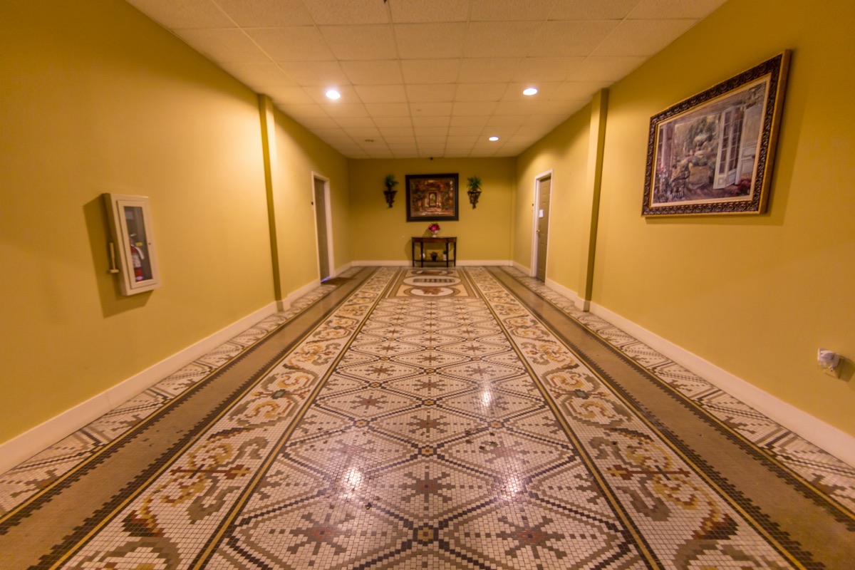 Historic ornamented corridor