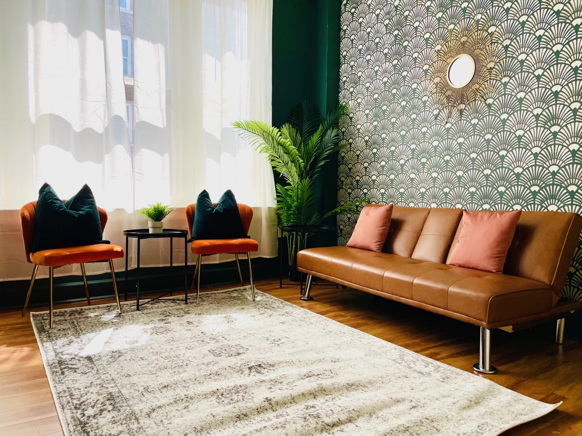 Light-filled living room